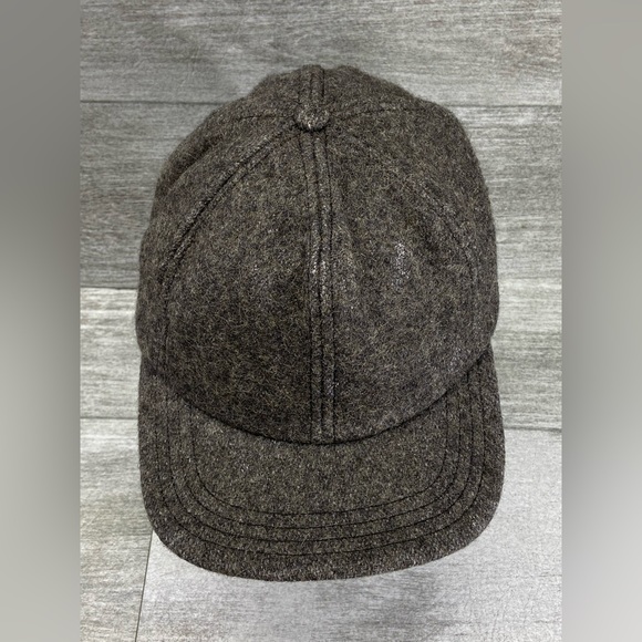 VTG P Caps USA Wool Hat Adult Large Ear Neck Flap Gray Black Preowned - Picture 4 of 16